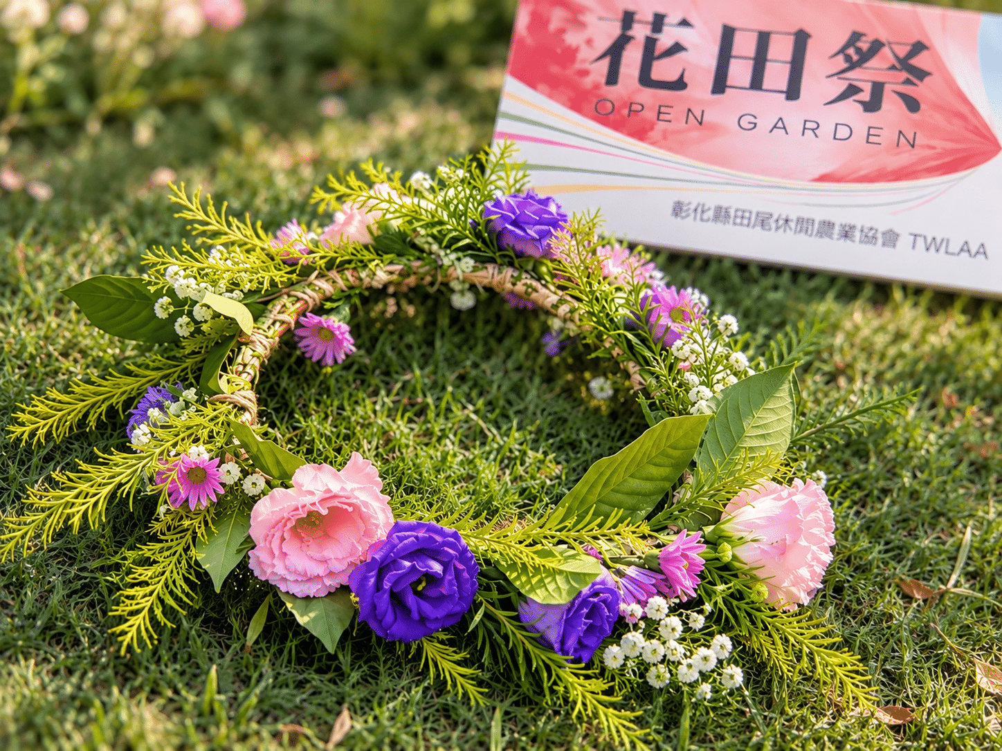 花冠之約. 鮮花花圈手作:圖片 3