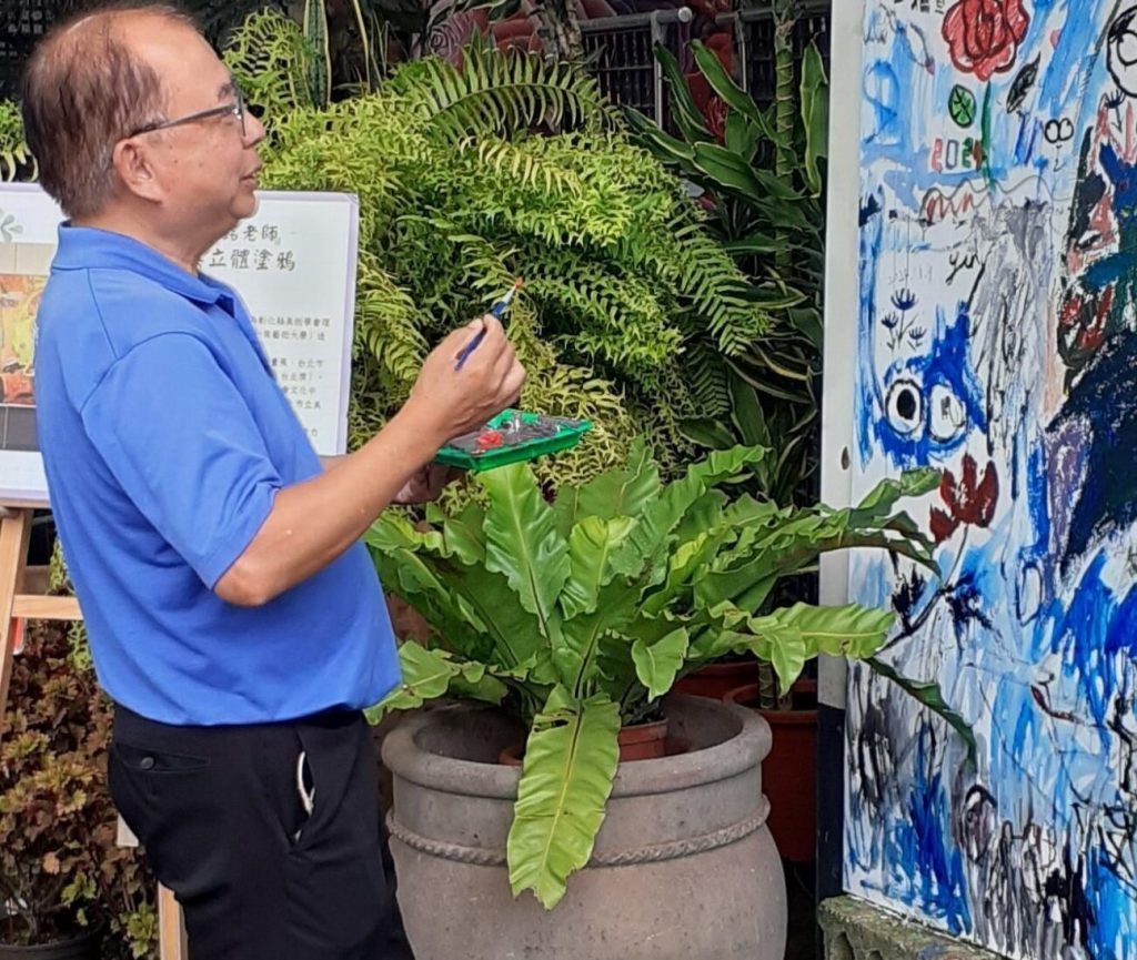 合利園藝園主在植物與畫作間